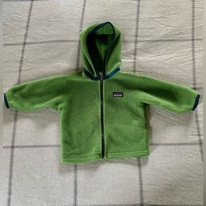 Patagonia Fleece Sweater/Hoodie - Green - 3 Month (EUC)